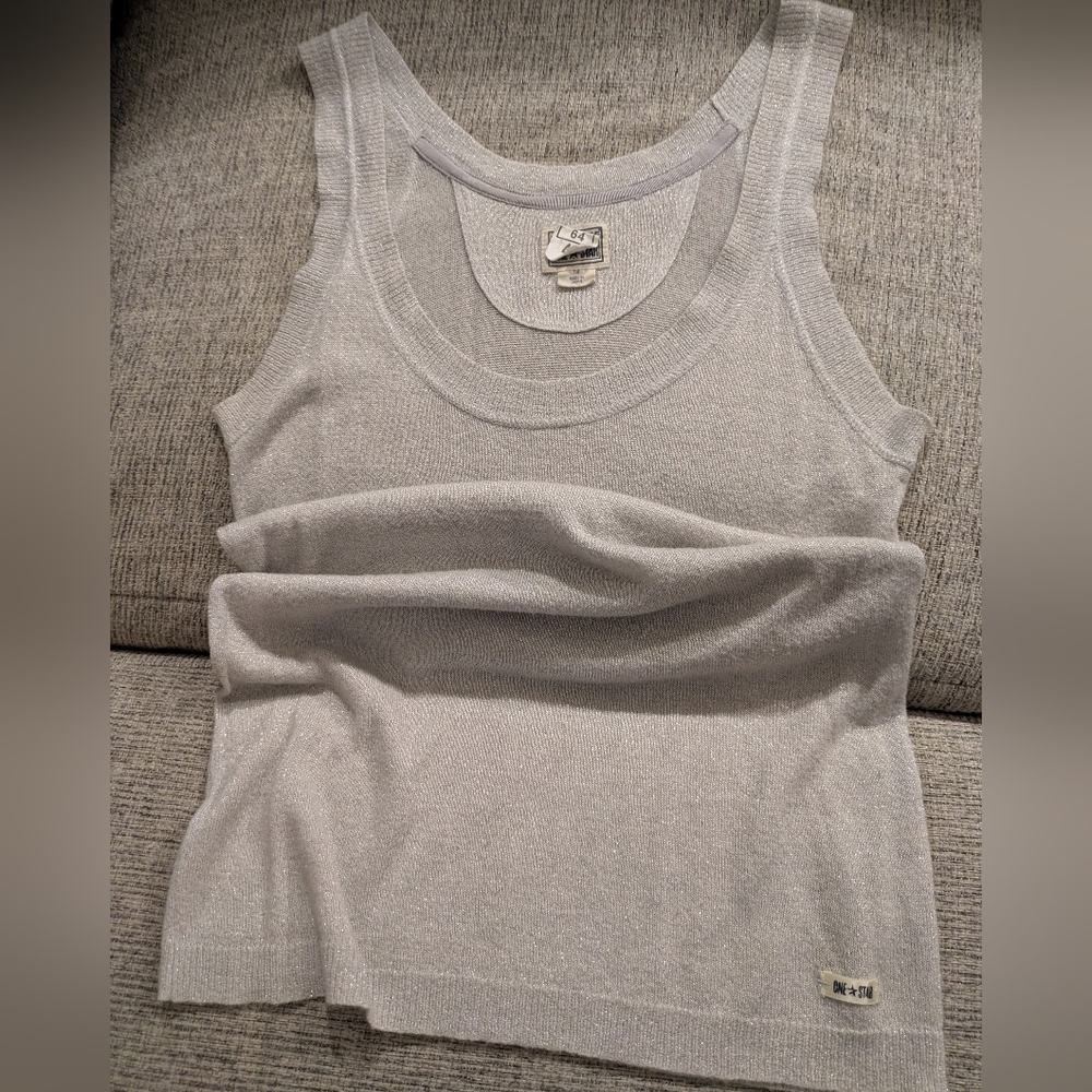 Women's Converse Silver Knit Tank Top